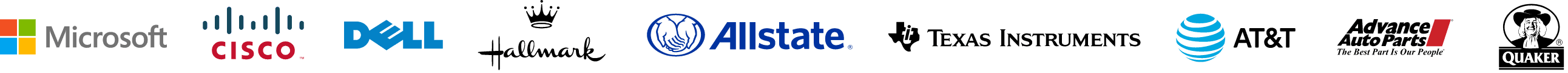 Company Logos Instructors Worked For